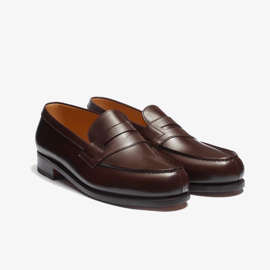 Mocassin 180 Cuir Veau Box Marron Meleze Homme