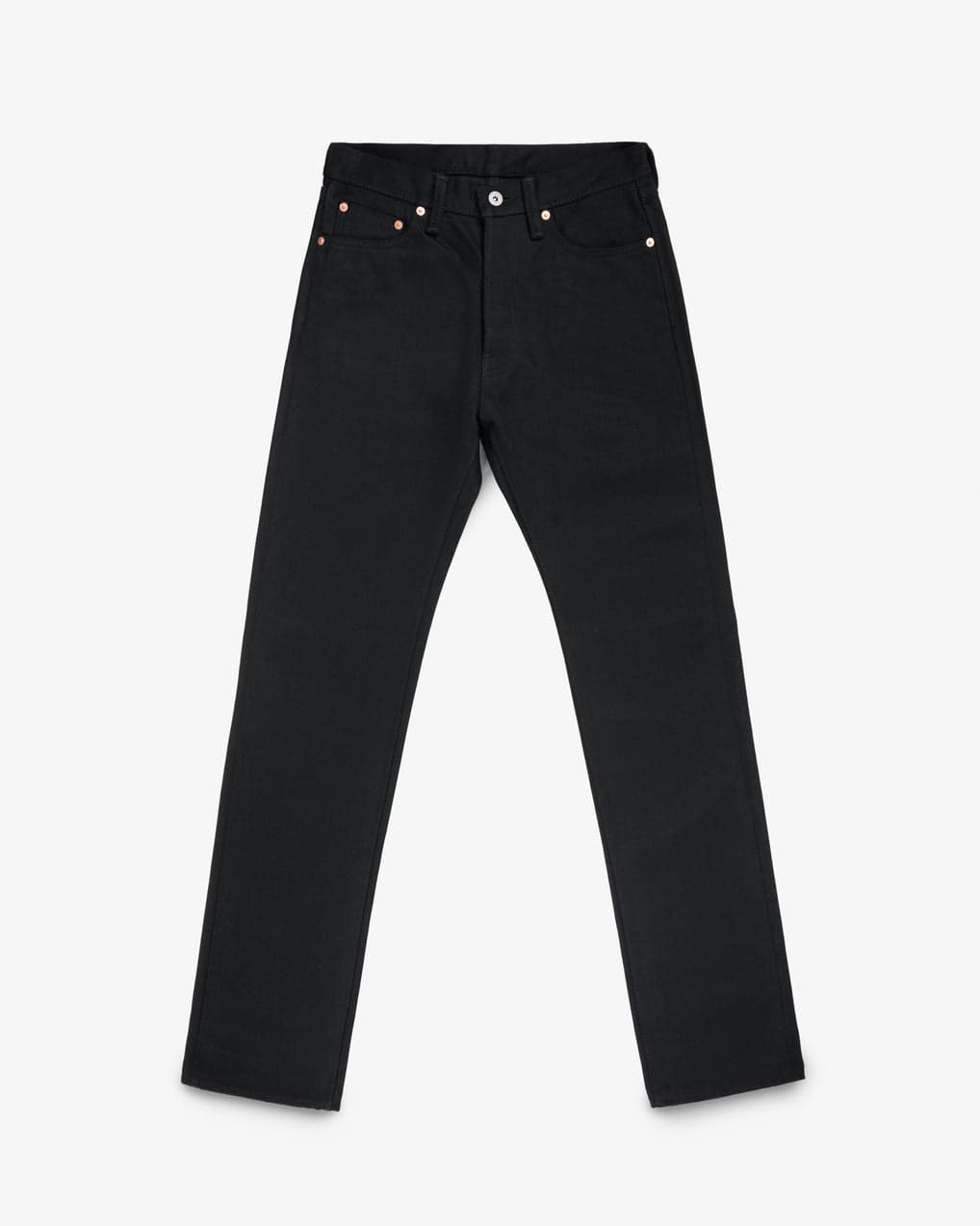 21oz Selvedge Denim Relaxed Tapered Cut - Superblack Non-Fade