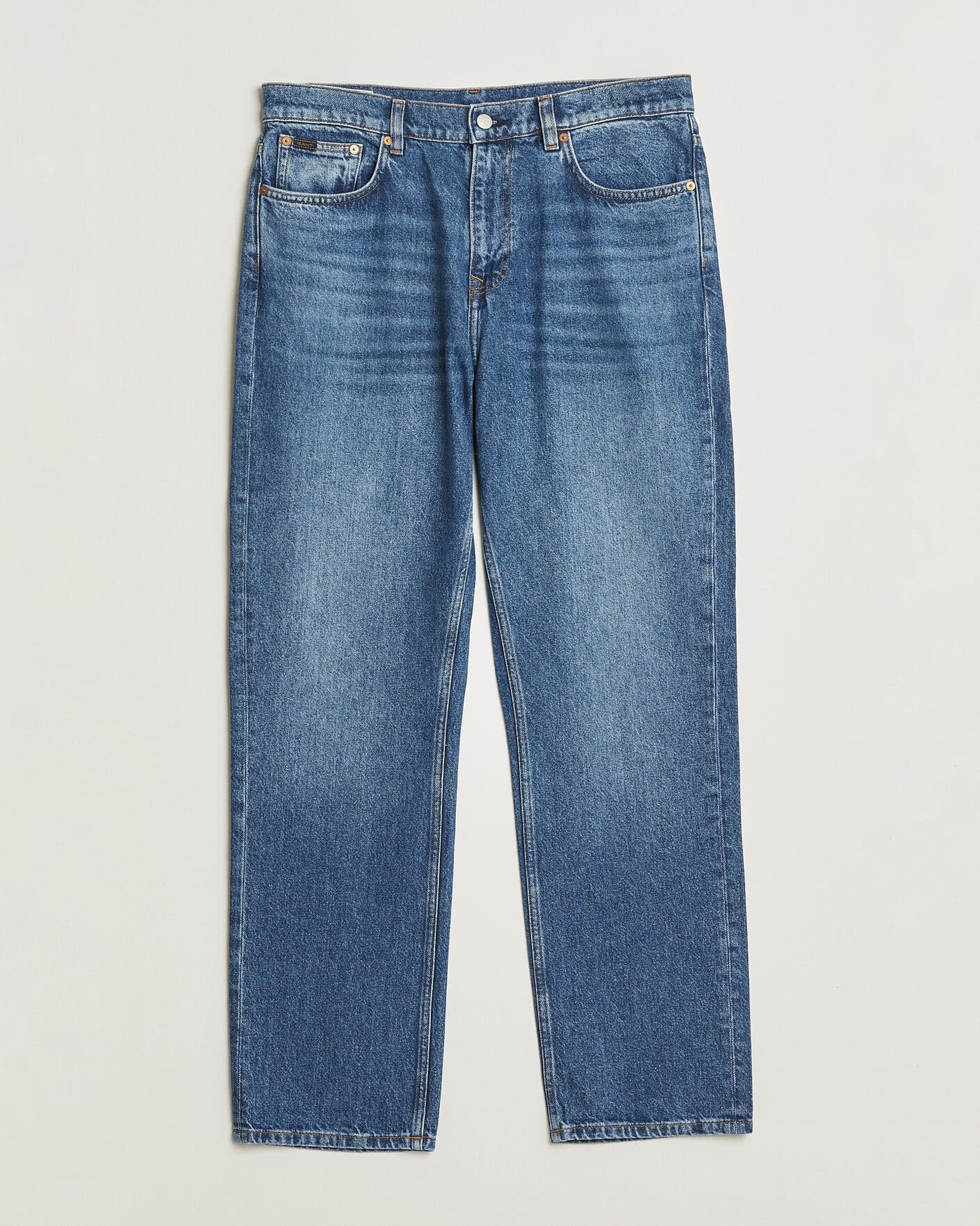 Gant Straight Fit Jeans Mid Blue Worn In